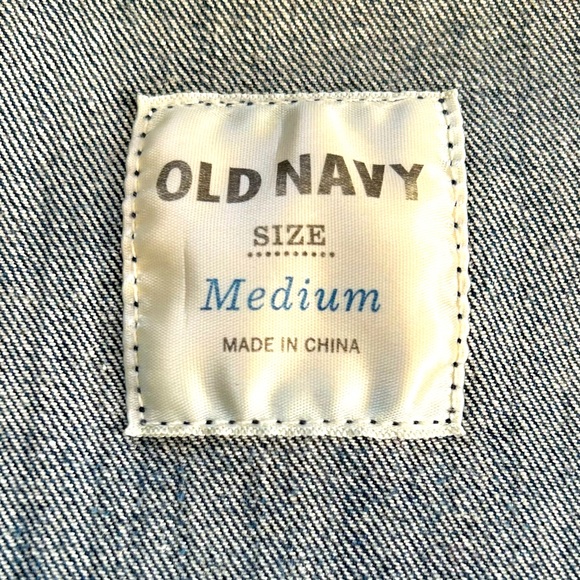 Old Navy Classic Denim Jean Jacket Size Medium - Picture 10 of 12